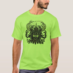 Winter Solstice Green Man T-shirt (wit)