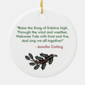 Winter Solstice Green Man Tree Ornament (Achterkant)