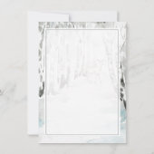 Winter Solstice Greeting Woodland Forest Deer Kaart (Achterkant)