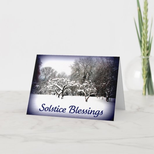 Winter Solstice Greetings Feestdagen Kaart (Voorkant)
