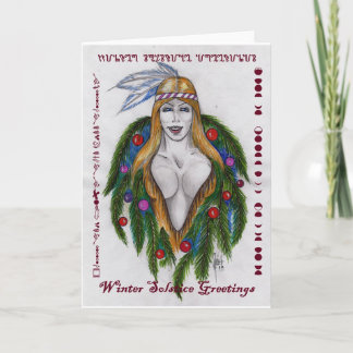 Winter Solstice Greetings Feestdagen Kaart