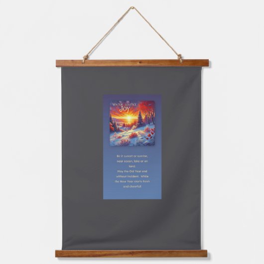 Winter Solstice Hangend Wandkleed (Voorkant)