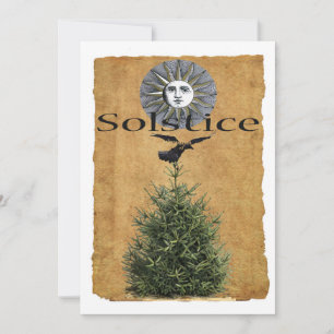 Winter Solstice Holiday Card Feestdagenkaart