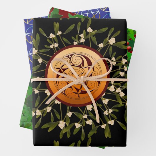 Winter Solstice Inpakpapier Vel (In situ)