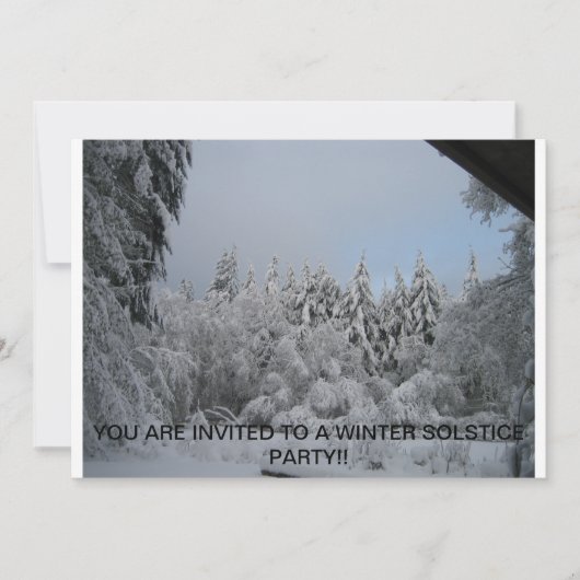 WINTER SOLSTICE INVITE KAART (Voorkant)
