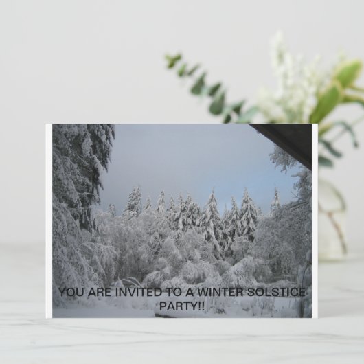 WINTER SOLSTICE INVITE KAART (Staand voorkant)