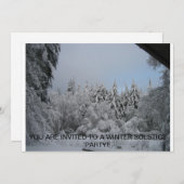WINTER SOLSTICE INVITE KAART (Voorkant / Achterkant)