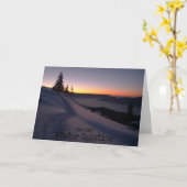 Winter Solstice Kaart (Gele Bloem)
