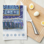 Winter Solstice Kitchen Towel Theedoek (Quarter Fold)
