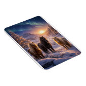 Winter Solstice Magic with Icelandic Horses Magneet (Rechterzijde)