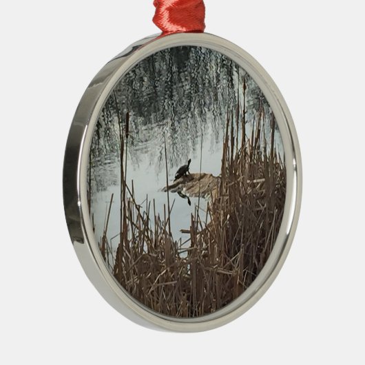 Winter Solstice Metalen Ornament (Rechts)