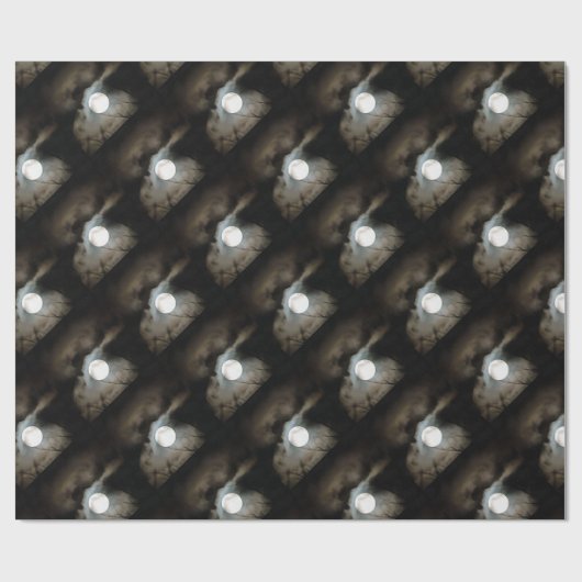 Winter Solstice Moon Celestial Art Cadeaupapier (Vlak)