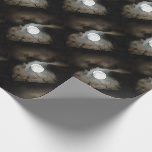 Winter Solstice Moon Celestial Art Cadeaupapier (Hoek)