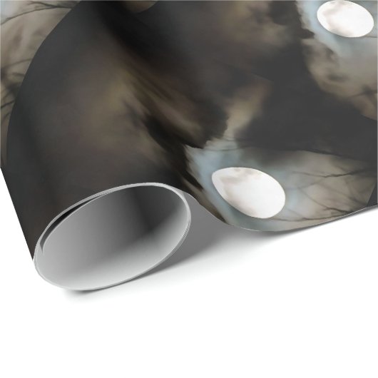 Winter Solstice Moon Celestial Art Cadeaupapier (Rol Hoek)