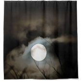 Winter Solstice Moon Celestial Art Douchegordijn (Voorkant)