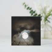 Winter Solstice Moon Celestial Art Kaart (Staand voorkant)