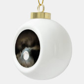 Winter Solstice Moon Celestial Art Keramische Bal Ornament (Rechts)