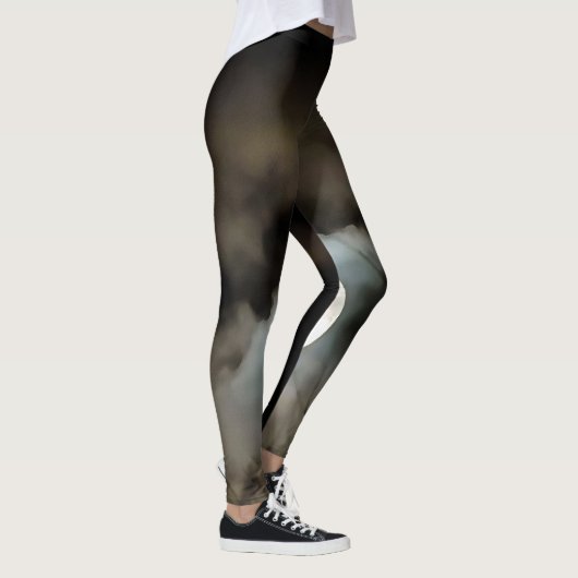 Winter Solstice Moon Celestial Art Leggings (Rechts)