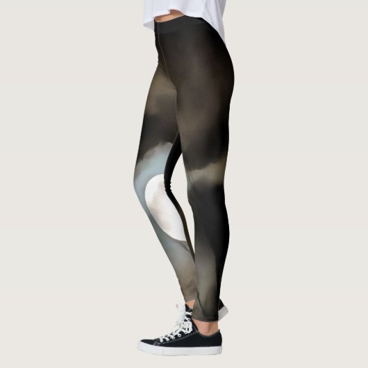 Winter Solstice Moon Celestial Art Leggings (Links)