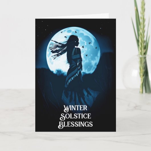 Winter Solstice Native American etnische Boheemse Kaart (Voorkant)