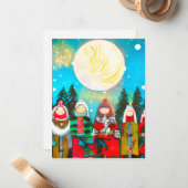 Winter Solstice Notitiekaartje (Voorkant / Achterkant in situ)