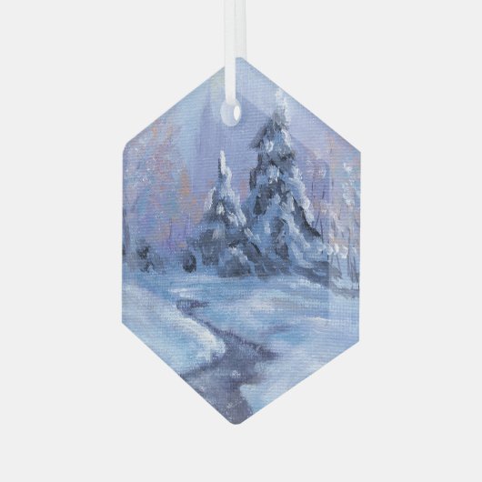 "Winter Solstice" Ornanment Glas Ornament (Voorkant links)