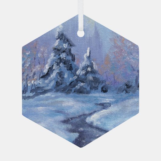"Winter Solstice" Ornanment Glas Ornament (Achterkant)