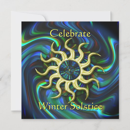 Winter Solstice Party Invitation Kaart (Voorkant)