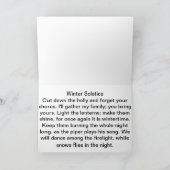 Winter Solstice Poe, Feestdagen Kaart (Binnen)
