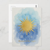 Winter Solstice Postcard Briefkaart (Voorkant / Achterkant)