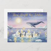 Winter Solstice Postcard Briefkaart (Voorkant / Achterkant)