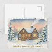 Winter Solstice Postcard Briefkaart (Voorkant / Achterkant)