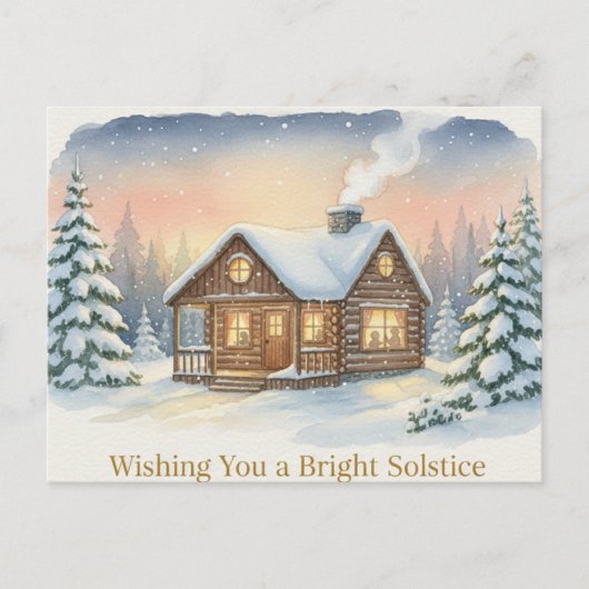 Winter Solstice Postcard Briefkaart (Voorkant)