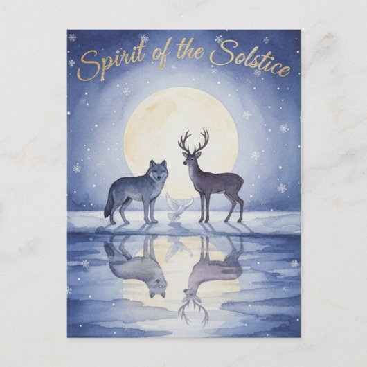 Winter Solstice Postcard Briefkaart (Voorkant)