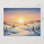 Winter Solstice Postcard Briefkaart (Voorkant)