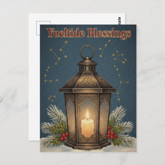 Winter Solstice Postcard Briefkaart (Voorkant / Achterkant)