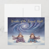 Winter Solstice Postcard Briefkaart (Voorkant / Achterkant)