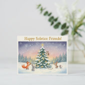 Winter Solstice Postcard Briefkaart (Staand voorkant)