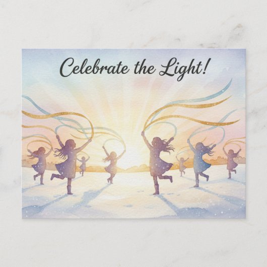 Winter Solstice Postcard Briefkaart (Voorkant)