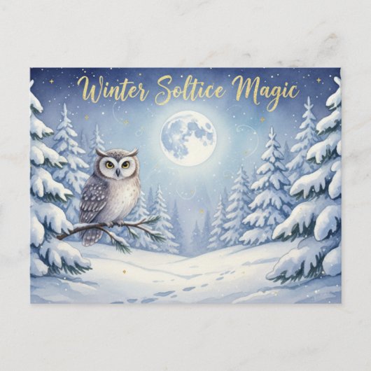 Winter Solstice Postcard Briefkaart (Voorkant)