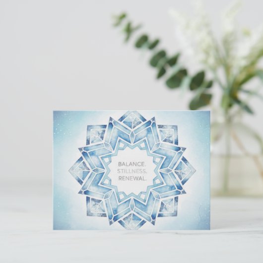 Winter Solstice Postcard Briefkaart (Staand voorkant)