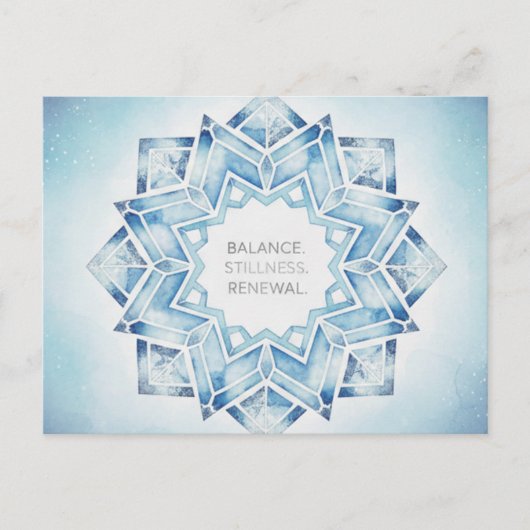 Winter Solstice Postcard Briefkaart (Voorkant)