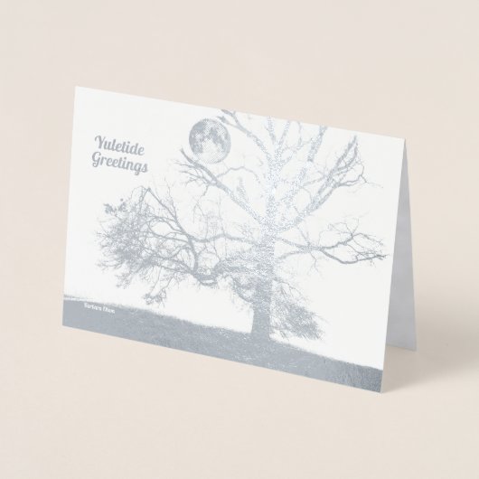 Winter Solstice: Prospect Park, NY-vakantie Folie Kaarten (Voorkant)