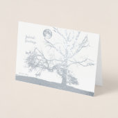 Winter Solstice: Prospect Park, NY-vakantie Folie Kaarten (Voorkant)