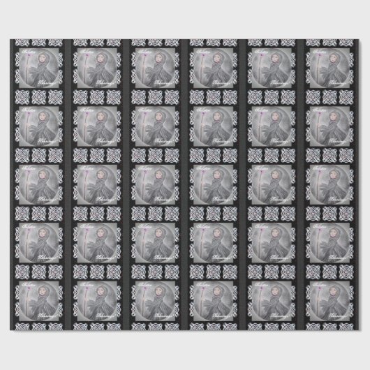 Winter Solstice Snow Maker Witch Pagan Cadeaupapier (Vlak)