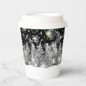Winter Solstice Snowfall Papieren Bekers (Voorkant)