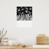 Winter Solstice Snowfall Poster (Keuken)