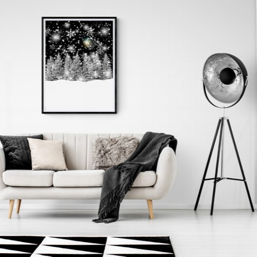 Winter Solstice Snowfall Poster