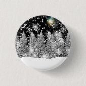 Winter Solstice Snowfall Ronde Button 3,2 Cm (Voorkant)