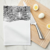 Winter Solstice Snowfall  Theedoek (Quarter Fold)